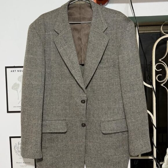 Jackets & Blazers - Vintage Wool Blend Unisex Blazer